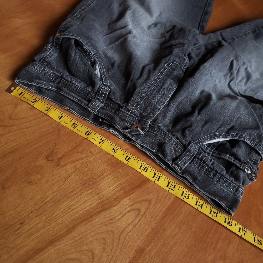 Southpole 4180 Jeans Mens 32x27 Black Fade Baggy Y2K Hip Hop Grunge Skater - Picture 11 of 15